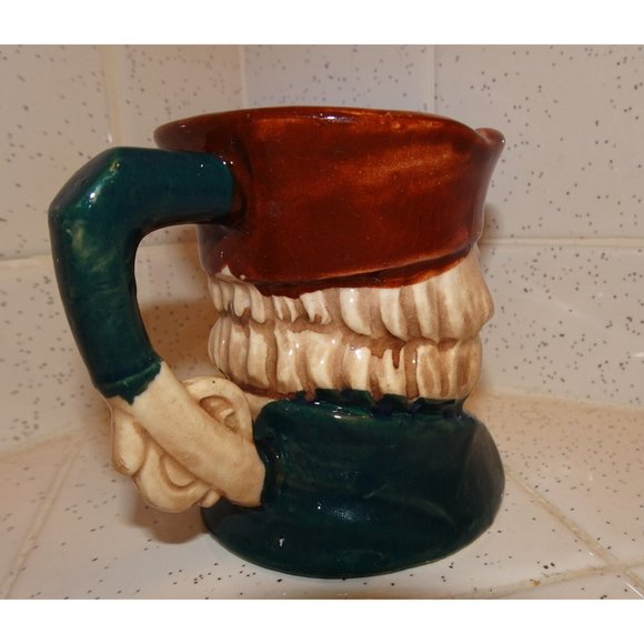 Vintage Colonial Man Ceramic Creamer Mug pitcher toby mug aristocrat antique - Picture 9 of 13